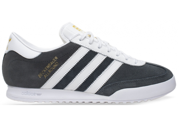 Кроссовки Adidas Beckenbauer серые с белым